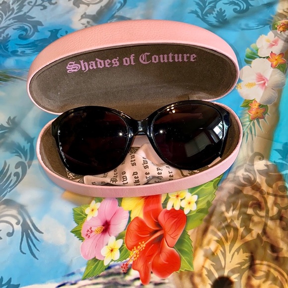 🍀 Juicy Couture Sunglasses W/ Four Leaf Clover! - Picture 11 of 14